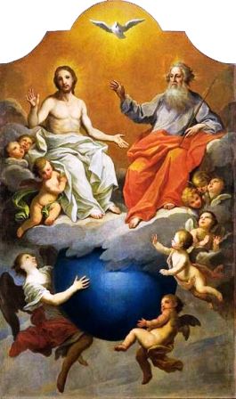 The Most Holy Trinity is the three Divine Persons of God the Father, God the Son, and God the Holy Spirit as one Sovereign God.