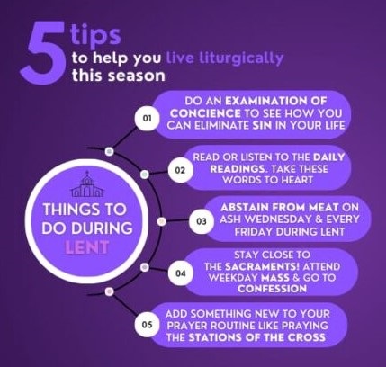Five tips to help you live Lent liturgically in this penitential season.