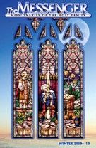 The front cover of The Messenger, Winter 2009-10 issue, features the restored Annunciation stained glass window in Saint Wenceslaus Church in Saint Louis, Missouri.