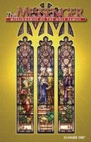 The front cover of The Messenger, Summer 2007 issue, features the restored Visitation of Mary to Elizabeth stained glass window in Saint Wenceslaus Church in Saint Louis, Missouri.