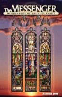 The front cover of The Messenger, Summer 2008 issue, features the restored Assumption of Mary stained glass window in Saint Wenceslaus Church in Saint Louis, Missouri.