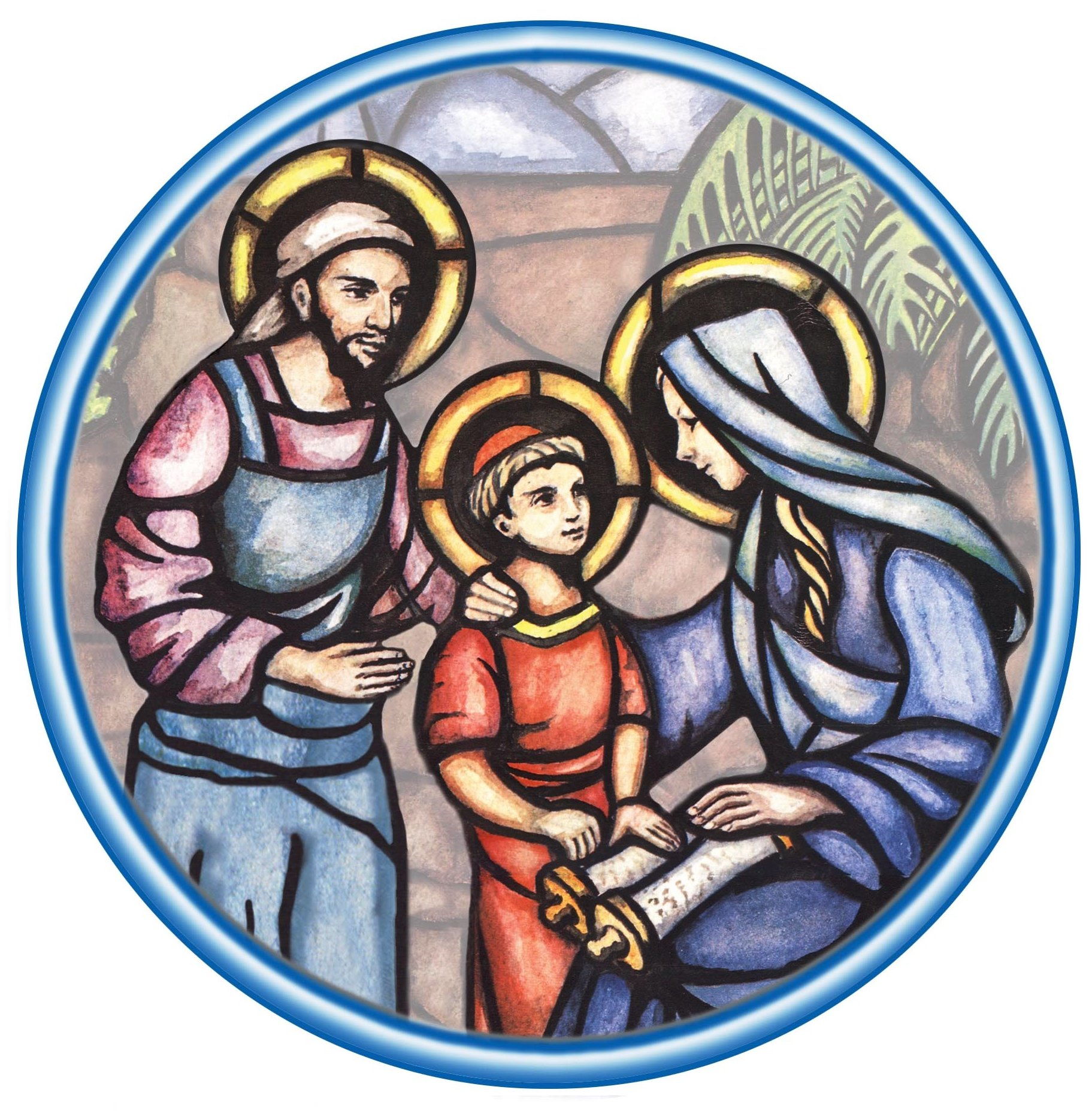 This is the logo for the North American Province of the Missionaries of the Holy Family.