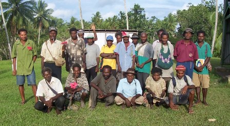Men of Papua New Guinea volunteer to serve on a parish council for a local church.
