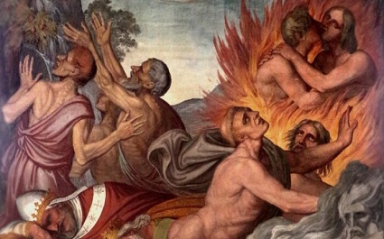 Holy Souls in Purgatory undergo purification, and the members of The Church Militant can aid them with prayer and good works.