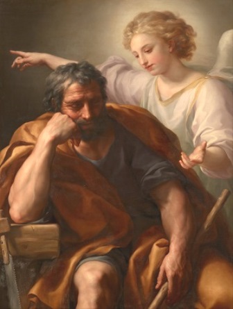 In his dreams, Saint Joseph was informed by an Angel of God on how to protect the Child Jesus and the Blessed Virgin Mary.