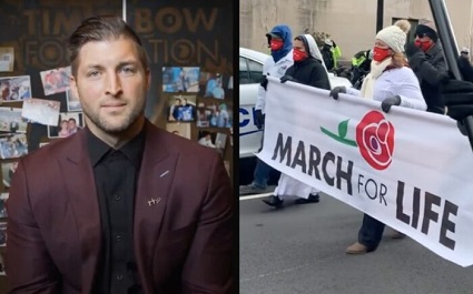 Tim Tebow told his story at the March for Life about his mother choosing life and rejecting abortion.