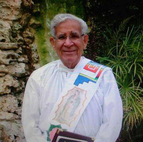 Deacon Cayetano "Sandy" Morales serves the People of God at Holy Family Church in New Braunfels, Texas.