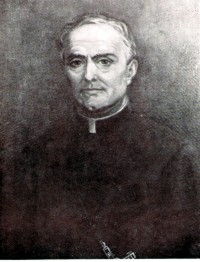 This is a charcoal-type rendition of Servant of God Father John Berthier, Founder of the Missionaries of the Holy Family.