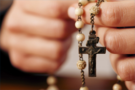 Praying the Mysteries of the Rosary is a popular  way to contemplate the life of the Holy Family in Sacred Scripture.
