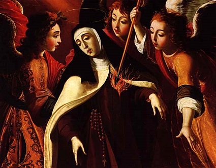 Transverberation is a mystical grace whereby Saint Teresa of Avila's heart was pierced with a lance of love by an angel.