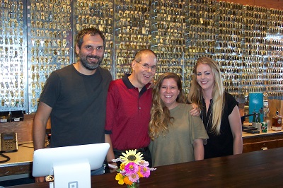 Scott Brouk, second from left, is the manager of the new Clements Lock & Security on Cherokee Street in Saint Louis, Missouri.