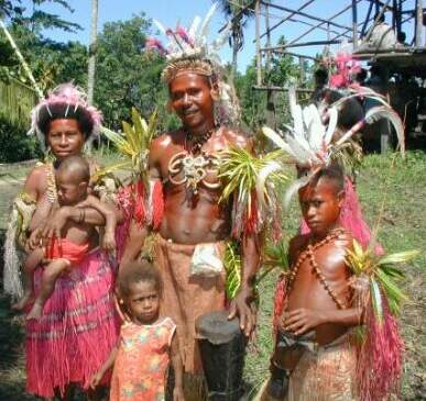 Missionaries of the Holy Family pastorally care for families living in the jungle or "bush" of Papua New Guinea.